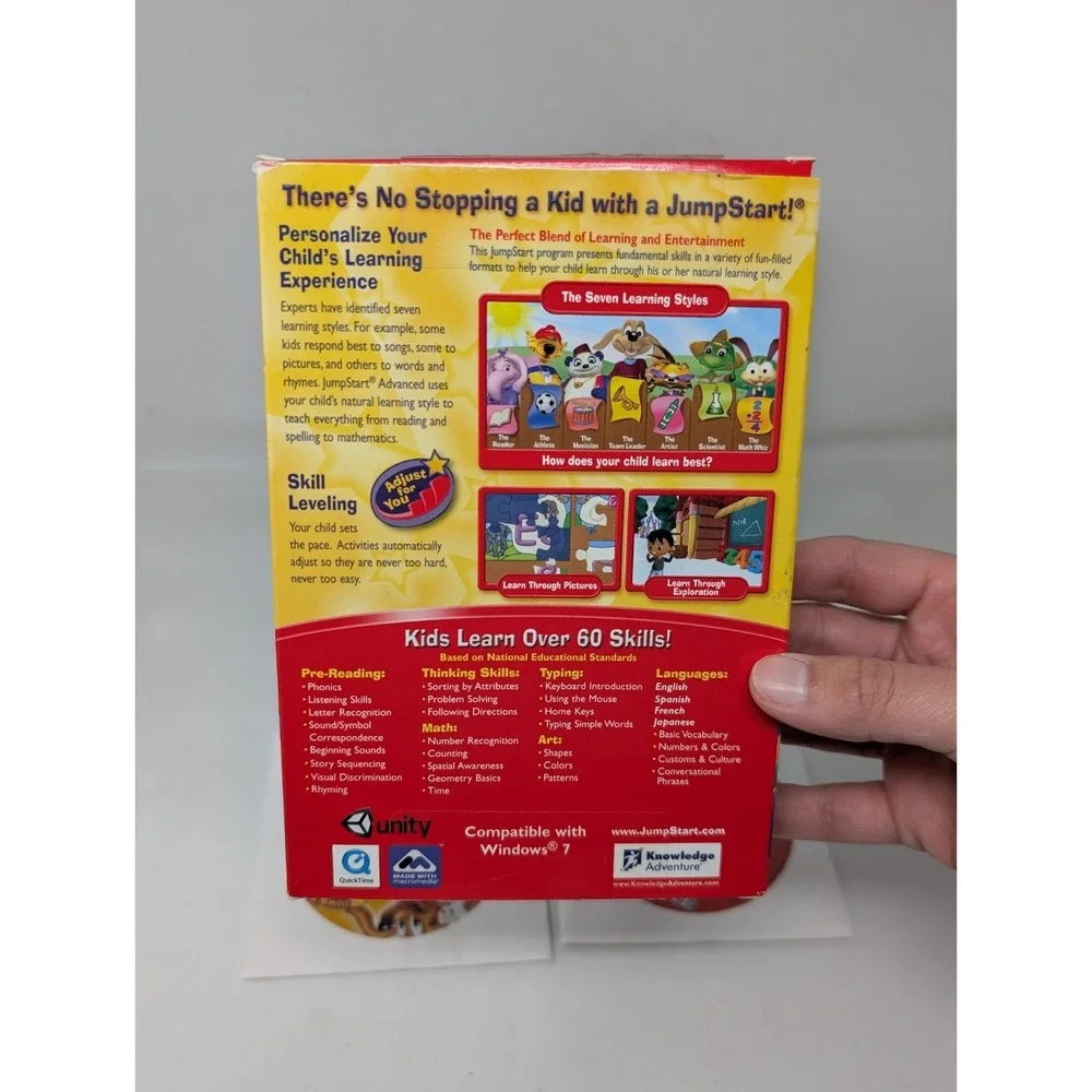 Jump Start Advanced Preschool 4 CD-ROM Set PC Game Windows XP 2010 Small Box
